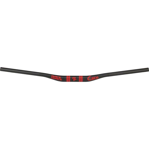 RaceFace SIXC Carbon Riser Handlebar: 35 x 820mm 20mm Rise Red