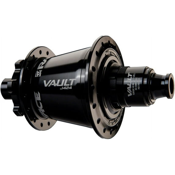 RaceFace Vault J-Bend 424 Rear Hub - 12 x 148mm, 6-Bolt, XD, Black, 32H
