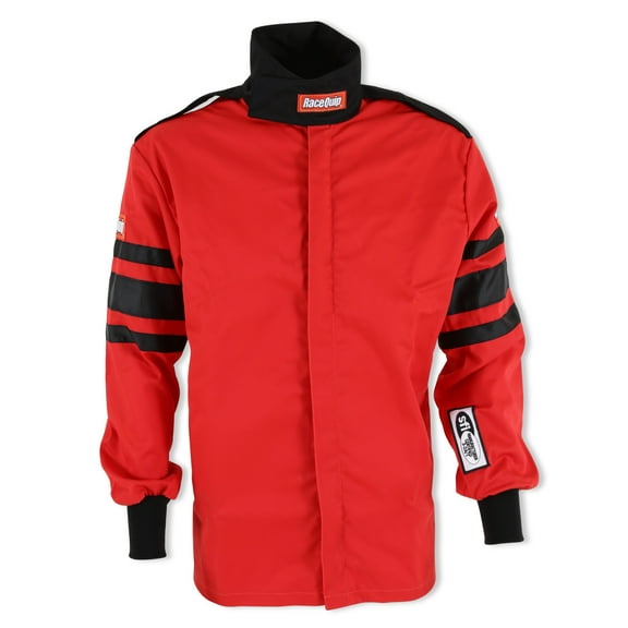 RaceQuip 111018RQP 110 Series Driving Jacket SFI 3.2A/1 Red/Black Stripe 3XL