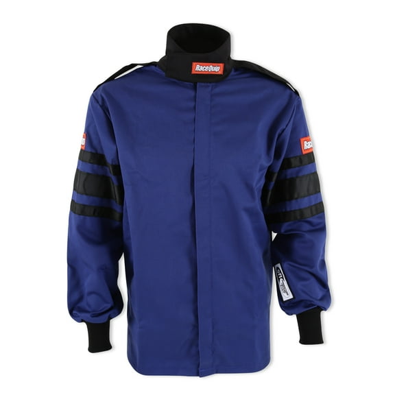 RaceQuip 111025RQP 110 Series Driving Jacket SFI 3.2A/1 Blue/Black Stripe Large