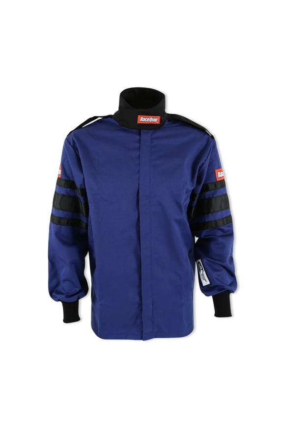 111027RQP 110 Series Driving Jacket SFI 3.2A/1 Blue/Black Stripe 2XL