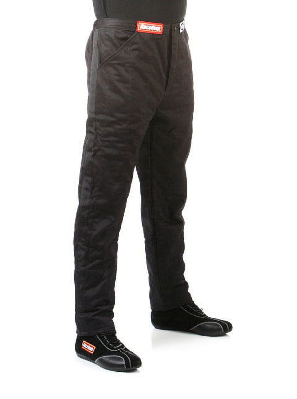 RaceQuip 122004RQP 120 Series Driving Pants SFI 3.2A/5 Black/White Medium-Tall