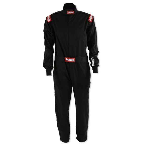 RaceQuip 130907RQP Chevron-1 Driving Suit - SFI 3.2A/1 - Black - 2XL