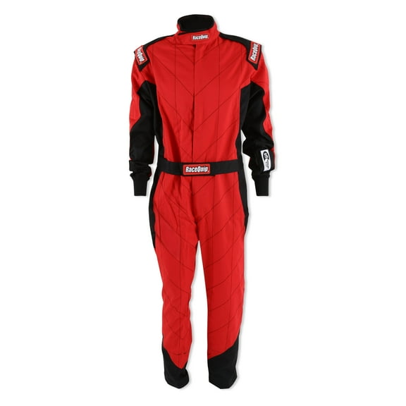 RaceQuip 130915RQP Chevron-1 Driving Suit - SFI 3.2A/1 - Red - Large