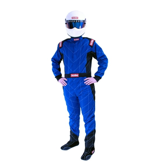 RaceQuip® 130925RQP Chevron-1 Driving Suit - SFI 3.2A/1 - Blue - Large
