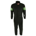 thumbnail image 1 of RaceQuip® 1950797RQP Pro-1 Driving Suit SFI 3.2A/1 Black/Green Stripe Youth 2XL, 1 of 4