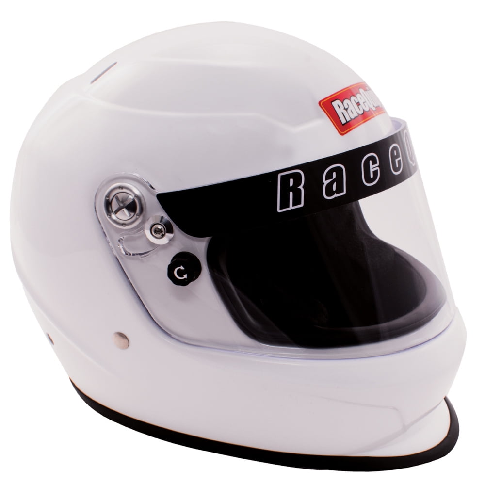RaceQuip 2261196RQP Pro Youth Racing Helmet SFI 24.1 White One Size Fits All