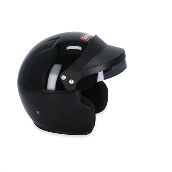RaceQuip 257005RQP OF25 Gloss Black Open Face Helmet, Large