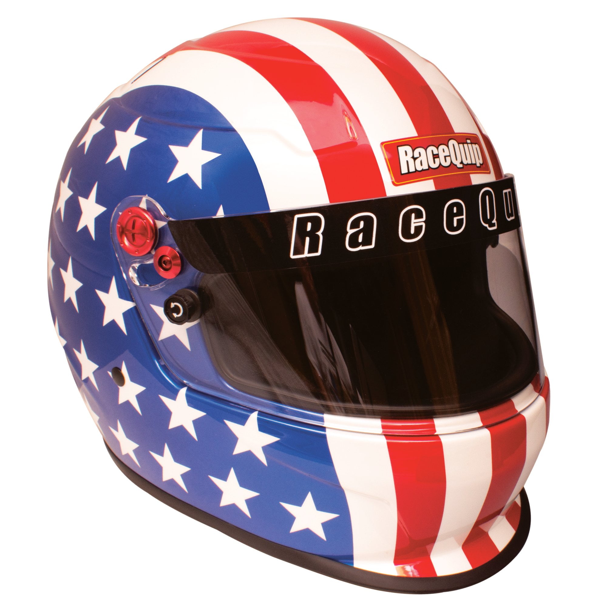 RaceQuip 276121RQP Pro20 America Auto Racing Helmet Full Face Snell SA2020 Red/White/Blue XS