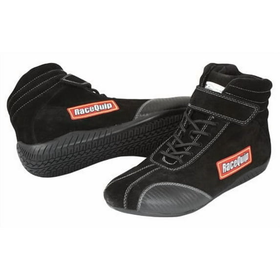 RaceQuip® 30500060RQP 305 Euro Carbon L Driving Shoes SFI 3.3/5 Black Size 6