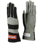 RaceQuip® 351005RQP 351 Series Driving Gloves - SFI 3.3/1 - Black/Gray - Large