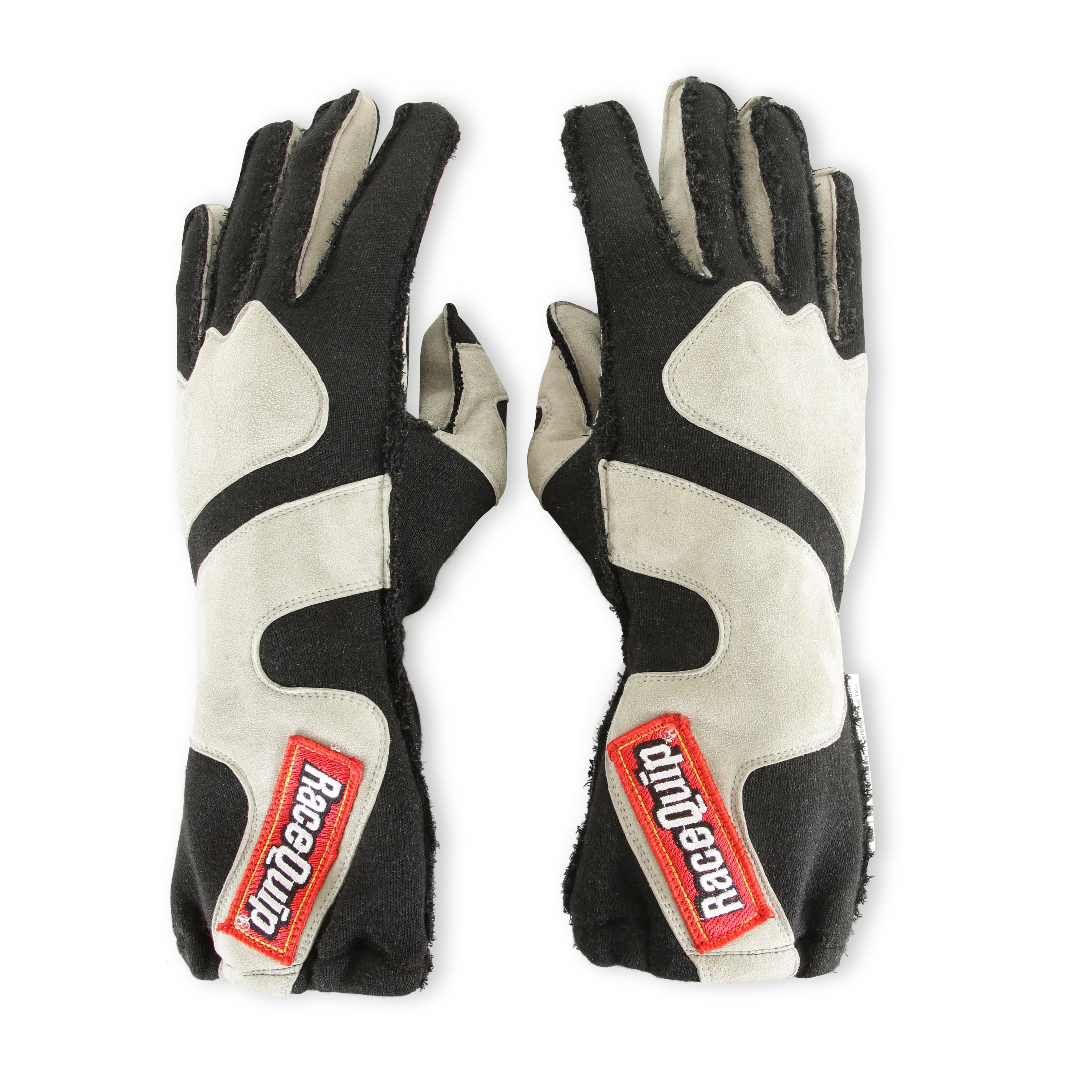 RaceQuip 356603RQP 356 Series Driving Gloves - SFI 3.3/5 - Black/Gray - Medium