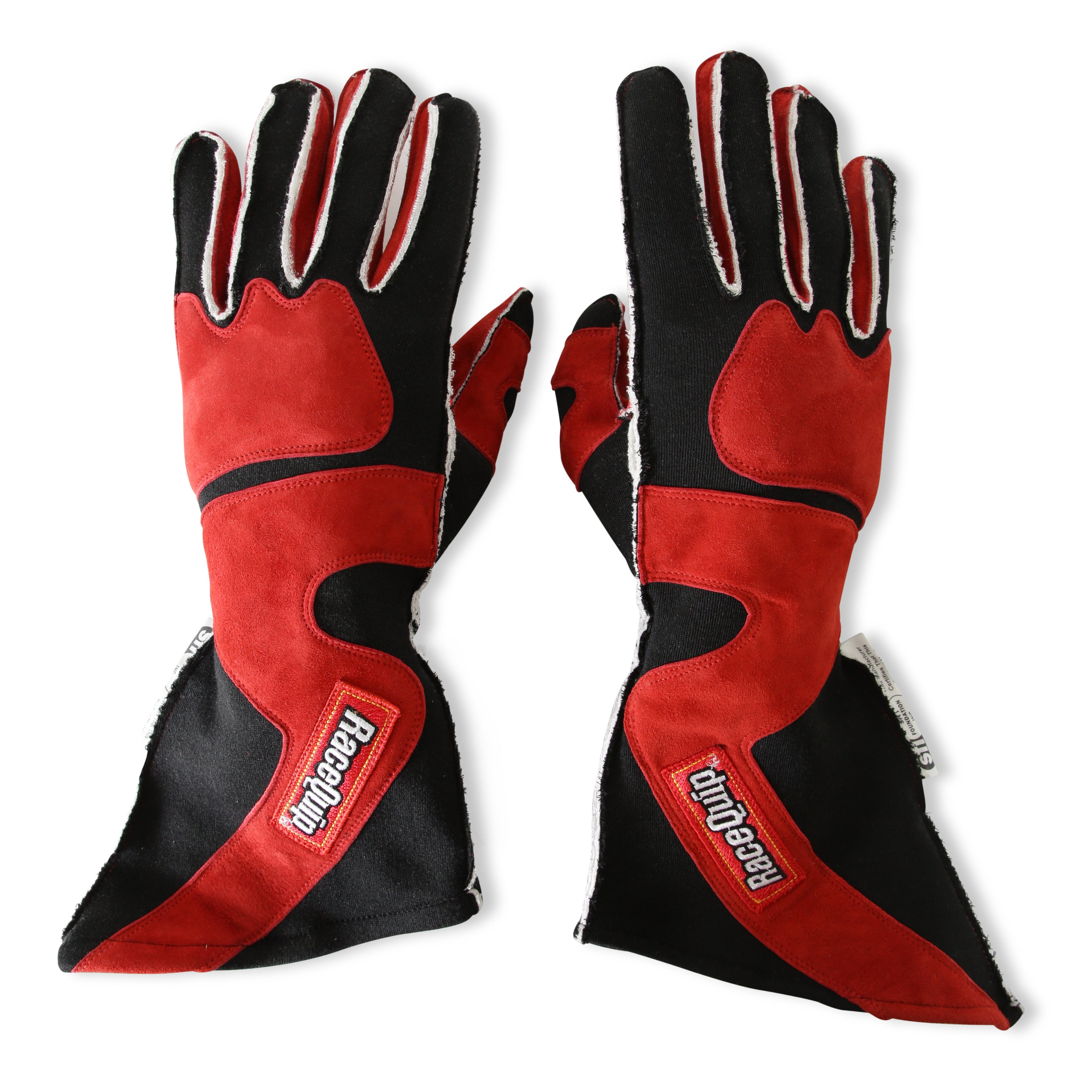 RaceQuip 359103RQP 359 Series Driving Gloves - SFI 3.3/5 - Red/Black - Medium