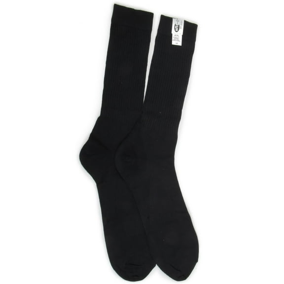 RaceQuip® 411995RQP Socks - SFI 3.3 - Fire Retardant Cotton - Black - Large
