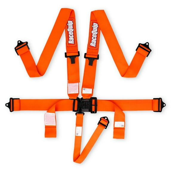 RaceQuip 711041RQP 5 Point Harness Latch/Link SFI 16.1 Pull Down Adjust Orange