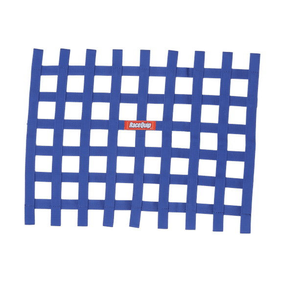 RaceQuip 721025RQP Window Net 1 in Webbing - 18 x 24 in Rectangle - Blue