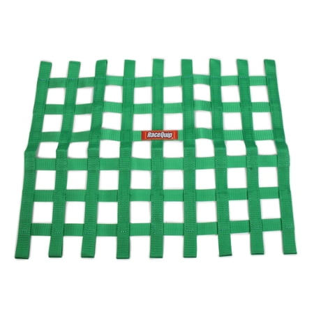 RaceQuip® 721075RQP Window Net 1 in Webbing - 24 x 18 in Rectangle - Green