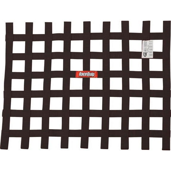 RaceQuip 725005RQP Window Net SFI 27.1 1 in Webbing 18 x 24 in Rectangle Black