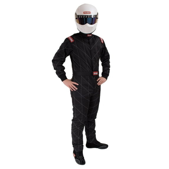 RaceQuip® 91609029 Chevron-5 Driving Suit SFI 3.2A/5 Double Layer Black Small