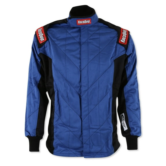 RaceQuip 91619259 Chevron-5 Driving Jacket SFI 3.2A/5 Double Layer Blue Large