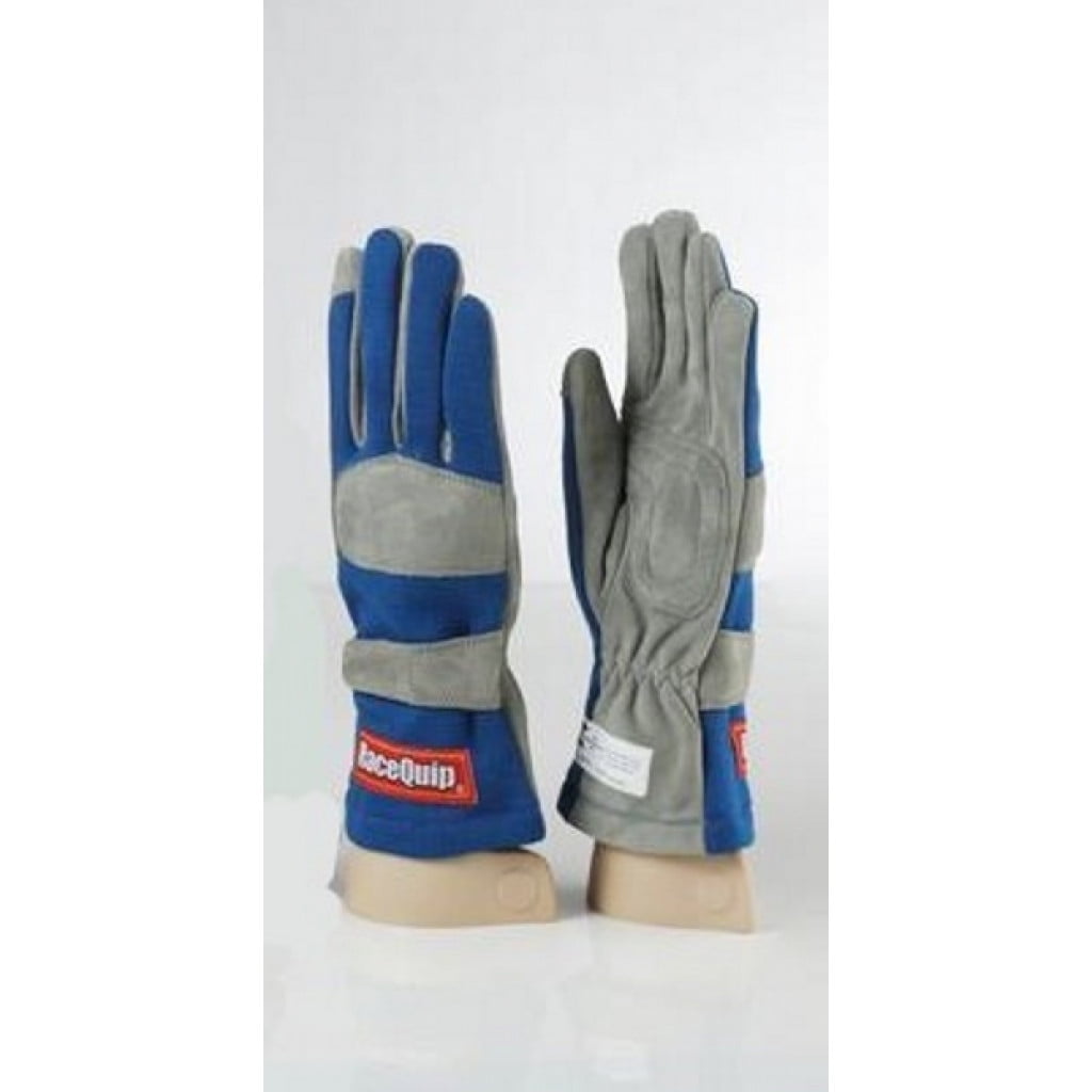 RaceQuip Blue 1-Layer SFI-1 Glove - Medium | 351023