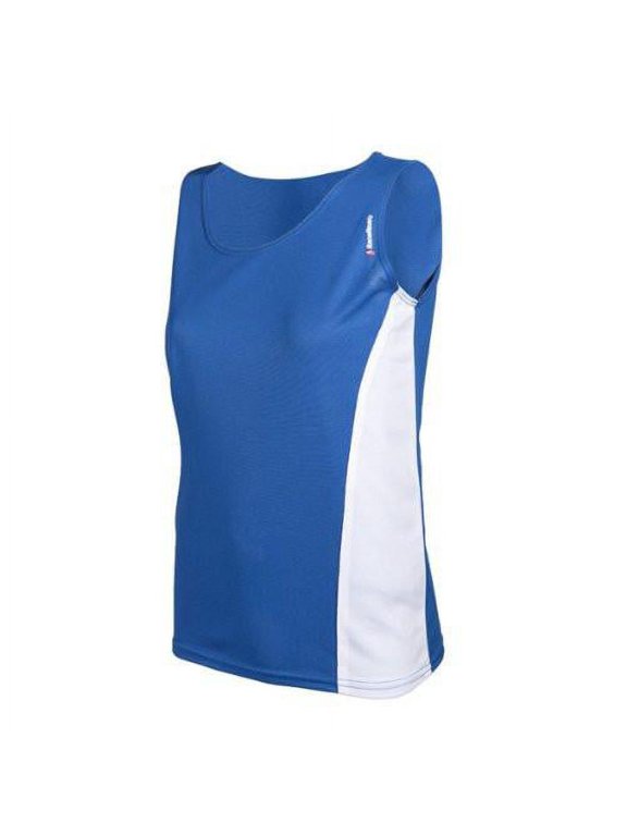 Women's RaceDay Track Running Singlet, Royal/White - X-Small