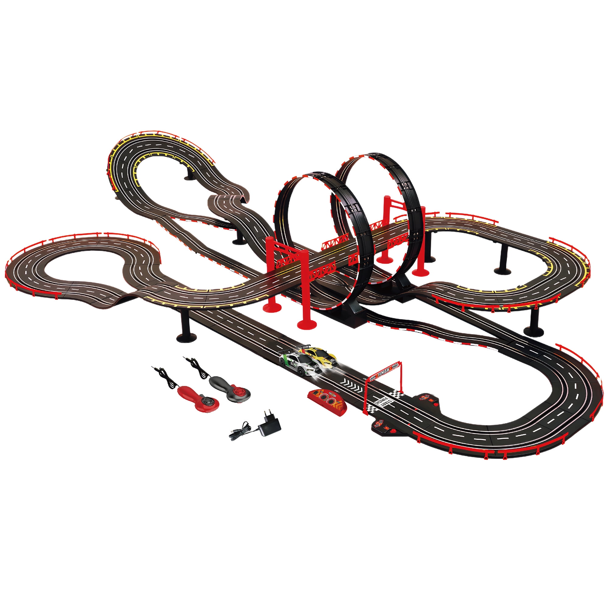 RaceXCale: Mega Loop Racer - 1:43 Scale G5 Slot Car Track, Electric ...