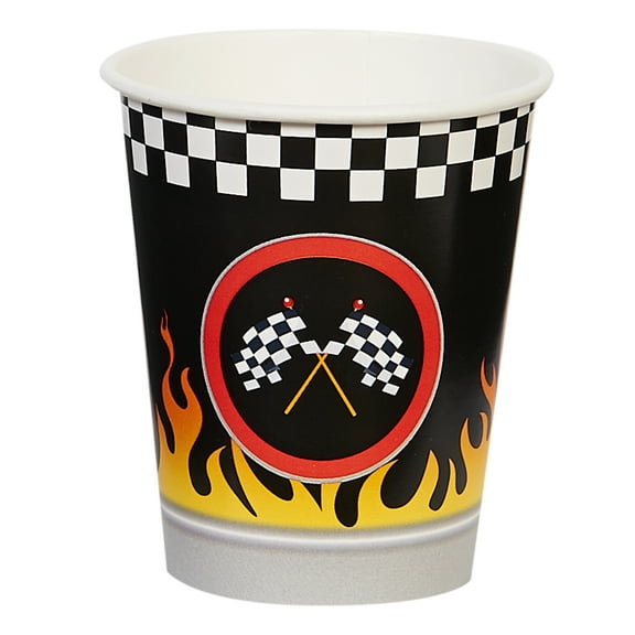 Racecar Racing Party Supplies 9 oz Paper Cups (8)
