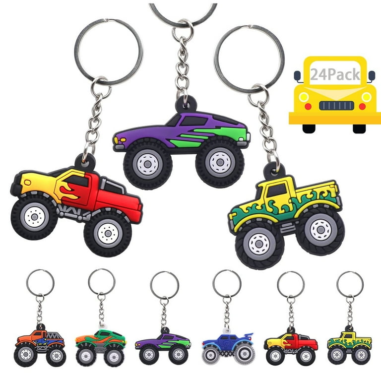 Racecar Wheels Keychain Set Fun Traffic Boys Party Favors Perfect for Kid Birthday Parties School Rewards and Car Enthusiasts. Walmart