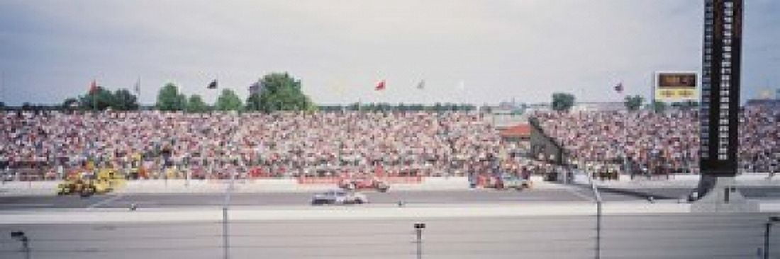 Racecars Indianapolis Indiana Canvas Art - Panoramic Images (37 x 12)