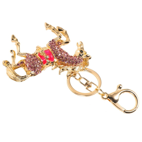 TABLZONE Horse Pendant Key Ring in Pink Zinc Alloy for Everyday Use 1Pack