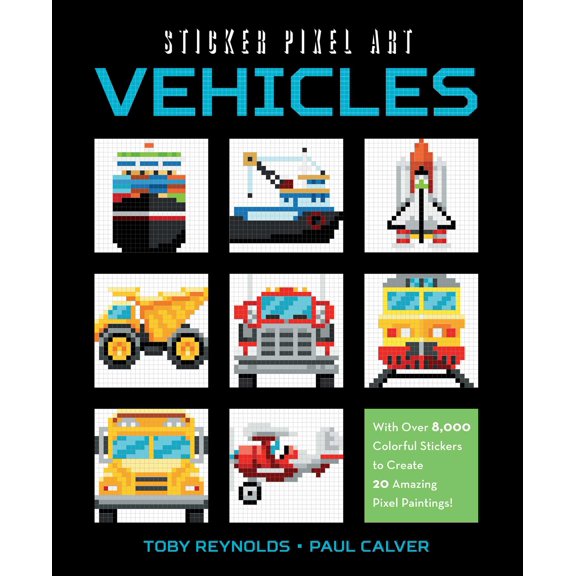 Racehorse PublishingSticker Pixel Art Vehicles