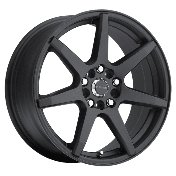 Raceline 131B-EVO 16" Cast Aluminum Wheel, EVO BLACK 16X7 5X108/5X114.3 +20mm