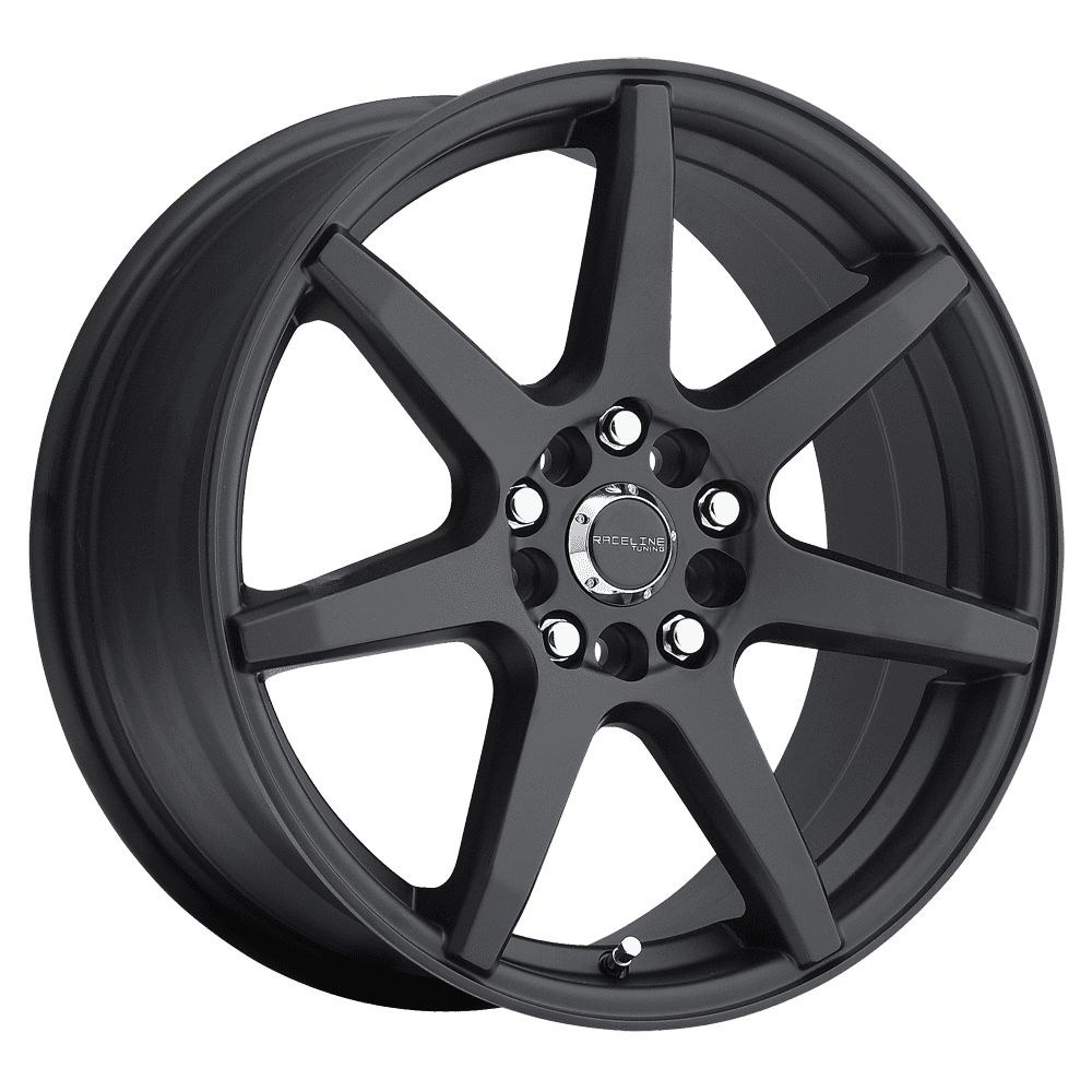 Raceline 131B-EVO 17" Cast Aluminum Wheel, EVO BLACK 17X7.5 5X110/5X115 +40mm Fits select: 2018-2020,2022-2024 CHEVROLET EQUINOX LT