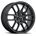 thumbnail image 1 of Raceline 141B-Mystique 15" Cast Aluminum Wheel, MYSTIQUE BLACK 15X7 4X100/4X108 +40mm, 1 of 2