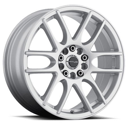 Raceline 141S-Mystique 15" Cast Aluminum Wheel, MYSTIQUE SILVER 15X7 5X100/5X114.3 +40mm Fits select: 2012-2015 HONDA CIVIC LX, 2004-2019 TOYOTA PRIUS