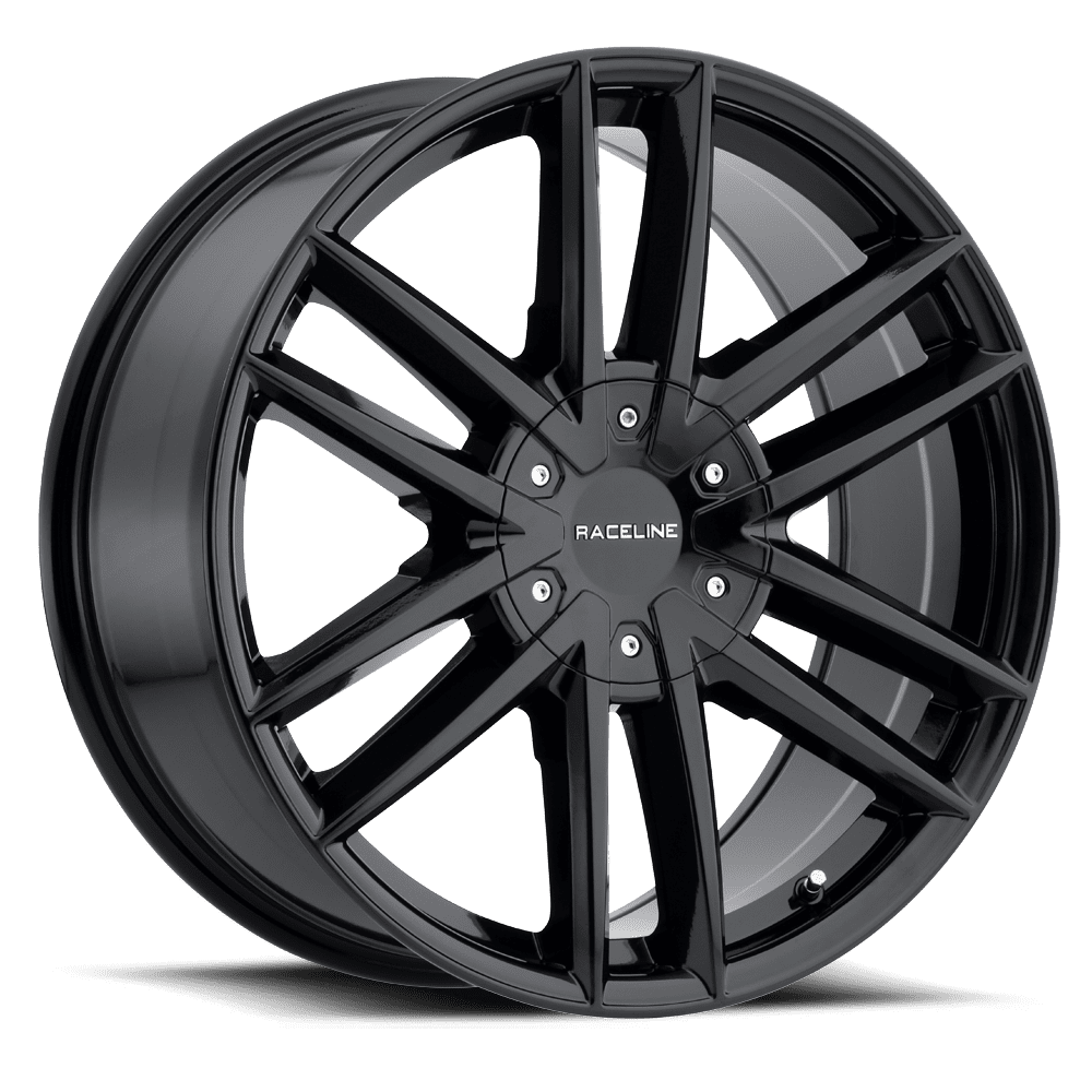 Raceline 158B-IMPULSE 22" Cast Aluminum Wheel, IMPULSE BLACK 22X9.5 6X139.7/6X135 +15mm Fits select: 2015-2018 CHEVROLET SILVERADO K1500 LT, 2014 CHEVROLET SILVERADO K1500
