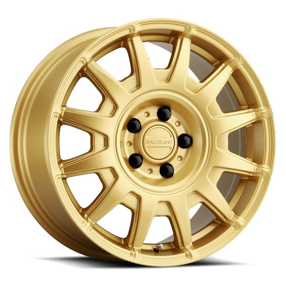 Raceline 401GD-AERO 17" Cast Aluminum Wheel, AERO GLOSS GOLD 17X8 5X114.3 +40mm Fits select: 2012-2016 HONDA CIVIC LX, 2016-2019 TOYOTA RAV4 LE