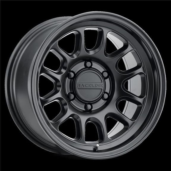 Raceline 58B7906012 17 x 9 in. 6 x 139.7 in. Bolt Pattern -12 mm Rogue Satin Black Wheel