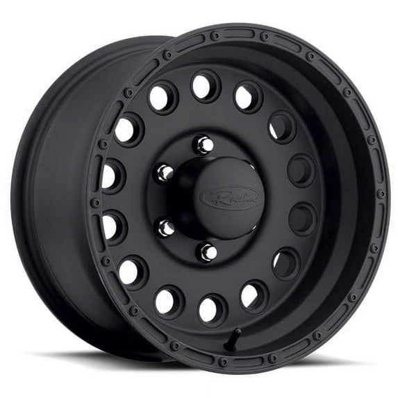 Raceline 887B-ROCKCRUSHER 15" Cast Aluminum Wheel, ROCK CRUSHER BLACK 15X10 6X5.5 -47mm