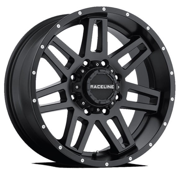 Raceline 931B-INJECTOR 18" Cast Aluminum Wheel, INJECTOR BLACK 18X9 5X4.5/5X5 -12mm Fits select: 2021 JEEP WRANGLER UNLIMITED SPORT, 2017-2019 JEEP WRANGLER UNLIMITED SAHARA