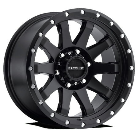 Raceline 934B-CLUTCH 20" Cast Aluminum Wheel, CLUTCH MATTE BLACK 20X9 6X135 +18mm