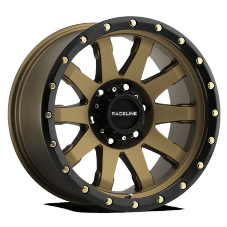 Raceline 934BZ-CLUTCH 20" Cast Aluminum Wheel, CLUTCH BRONZE 20X10 5X150 -19mm