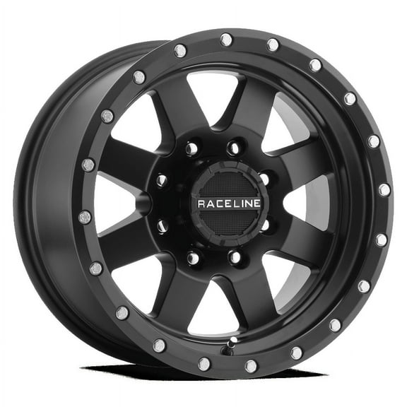 Raceline 935B-DEFENDER 15" Cast Aluminum Wheel, DEFENDER BLACK 15X10 6X139.7 -50mm