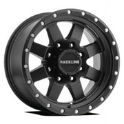 Raceline 935B-DEFENDER 17" Cast Aluminum Wheel, DEFENDER BLACK 17X9 8X165.1 0mm Fits select 2003-2005 DODGE RAM 2500 ST/SLT, 2003-2006 CHEVROLET SILVERADO K2500 HEAVY DUTY