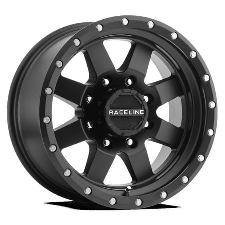 Raceline 935B-DEFENDER 20" Cast Aluminum Wheel, DEFENDER BLACK 20X9 5X127 -12mm