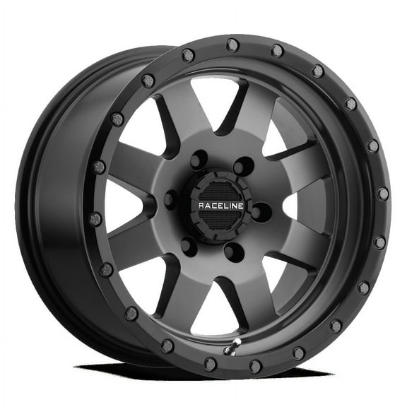 Raceline 935G-DEFENDER 18" Cast Aluminum Wheel, DEFENDER GUNMETAL 18X9 6X139.7 +18mm Fits select: 2015-2018 CHEVROLET SILVERADO K1500 LT, 2014 CHEVROLET SILVERADO K1500