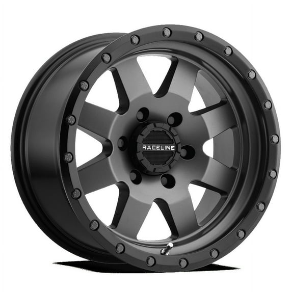 Raceline 935G-DEFENDER 20" Cast Aluminum Wheel, DEFENDER GUNMETAL 20X9 5X139.7 +18mm
