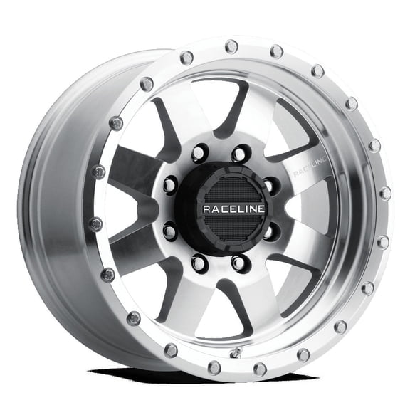 Raceline 935MC-DEFENDER 17" Cast Aluminum Wheel, DEFENDER MACHINED CC 17X9 5X127 -12mm