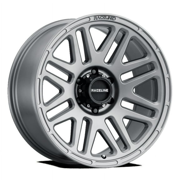 Raceline 944GS-OUTLANDER 16" Cast Aluminum Wheel, OUTLANDER GREYSTONE 16X8 8X165.1 0mm Fits select: 1994-2002 DODGE RAM 2500, 2003-2006 CHEVROLET SILVERADO K2500 HEAVY DUTY